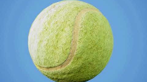 MG - Tennis Ball - PBR Low-poly 3D game VR model Low-poly 3D model