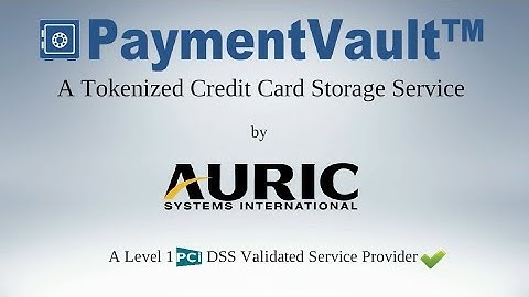 Introducing PaymentVault