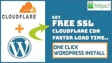 How to Build WordPress and use CloudFlare CDN get Free SSL Cert using Godaddy Cpanel