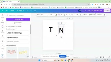 Part 1 - How to Make a Monogram in Canva