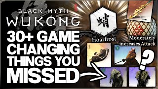 Black Myth Wukong - BIG Hidden Boss Level & MYTHICAL Weapons - 30 IMPORTANT OP Secrets in Chapter 3!