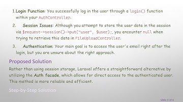 How to Access User Data from Your AuthController in Laravel