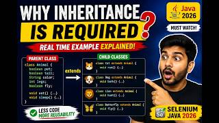 260. Demonstrating why we have to implement inheritance in real time (Selenium Java 2026)