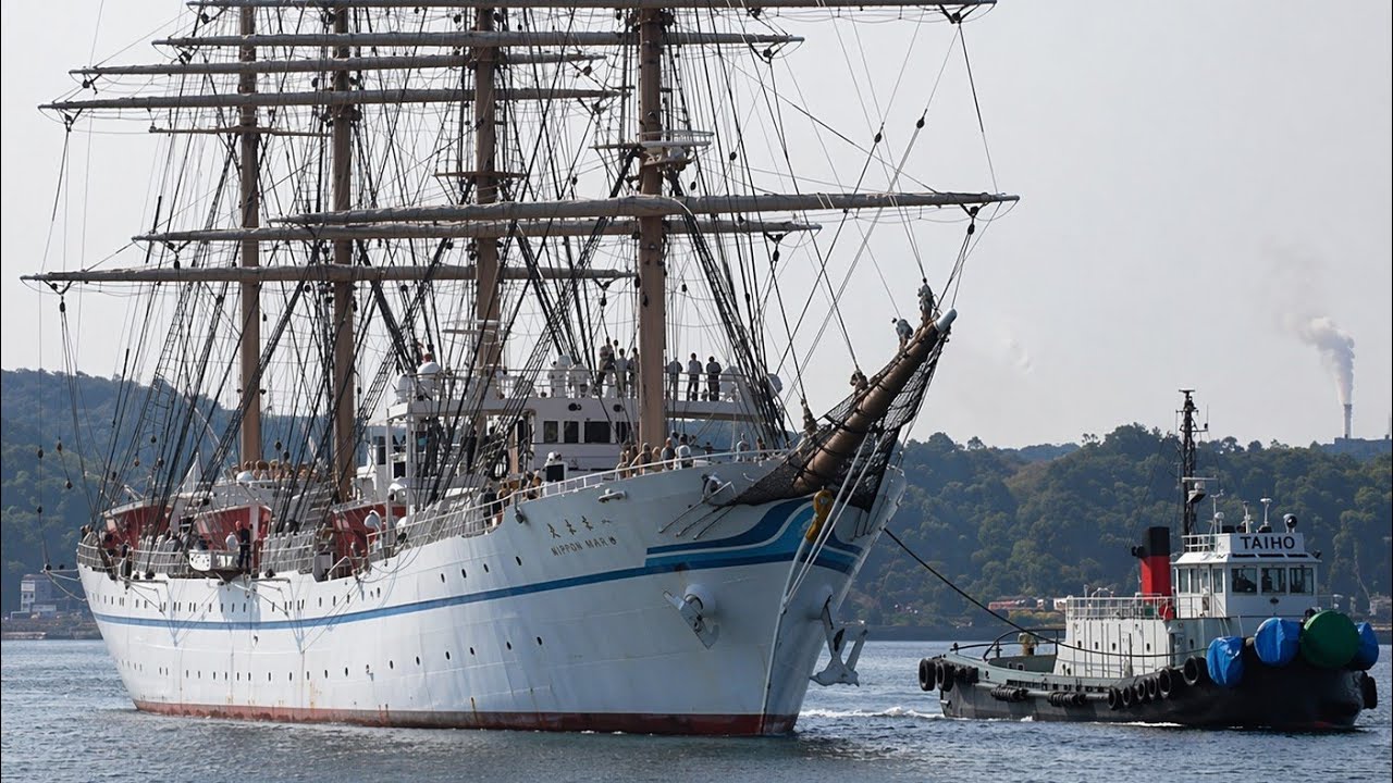帆船 日本丸 宇野港に入港⚓ [ たまの港フェスティバル ] @岡山