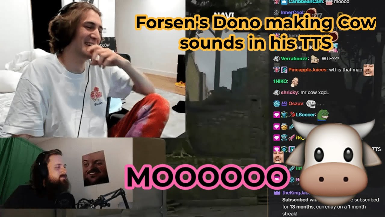 xQc reacts to Forsen Gets a Dono from Mr Cow