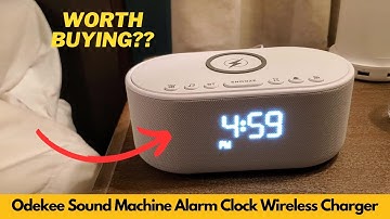 Odekee Sound Machine Alarm Clock Wireless Charger, White Noise Machine for Sleeping | Worth Buying?