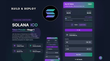 Build & Deploy Advanced Solana ICO PreSale DApp | Rust Anchor Framework + Next.js Solana ICO Project