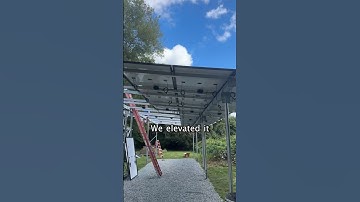 Carport system 🚗🏠☀️ #solarsystem #solarinstall #beforeandafter #homeimprovement #homeupgrade