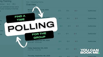 📅 How to Find the Best Time for Group Meetings | YouCanBookMe Polling Feature Tutorial