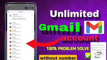 How To Create Unlimited Gmail Accounts Without Phone Number | Unlimited Gmail Account Create 