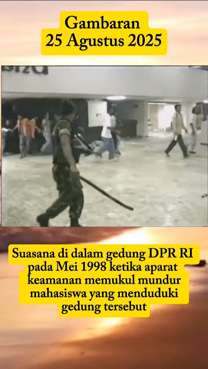 Suasana di dalam gedung DPR RI pada Mei 1998 #demo #dprri #indonesia