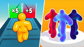 Satisfying Mobile Games 2023 - Tall Man Run, Blob Runner 3D, Battery Run, Number Masters, A-Z Run...