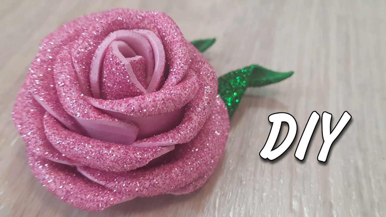 How to make glitter roses.I used elmers spray glue but you can use any, how to make glitter roses