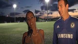 Spanglish with Gretta Vitta Interview Cleve Mash No. 14 before playing his semi final game!