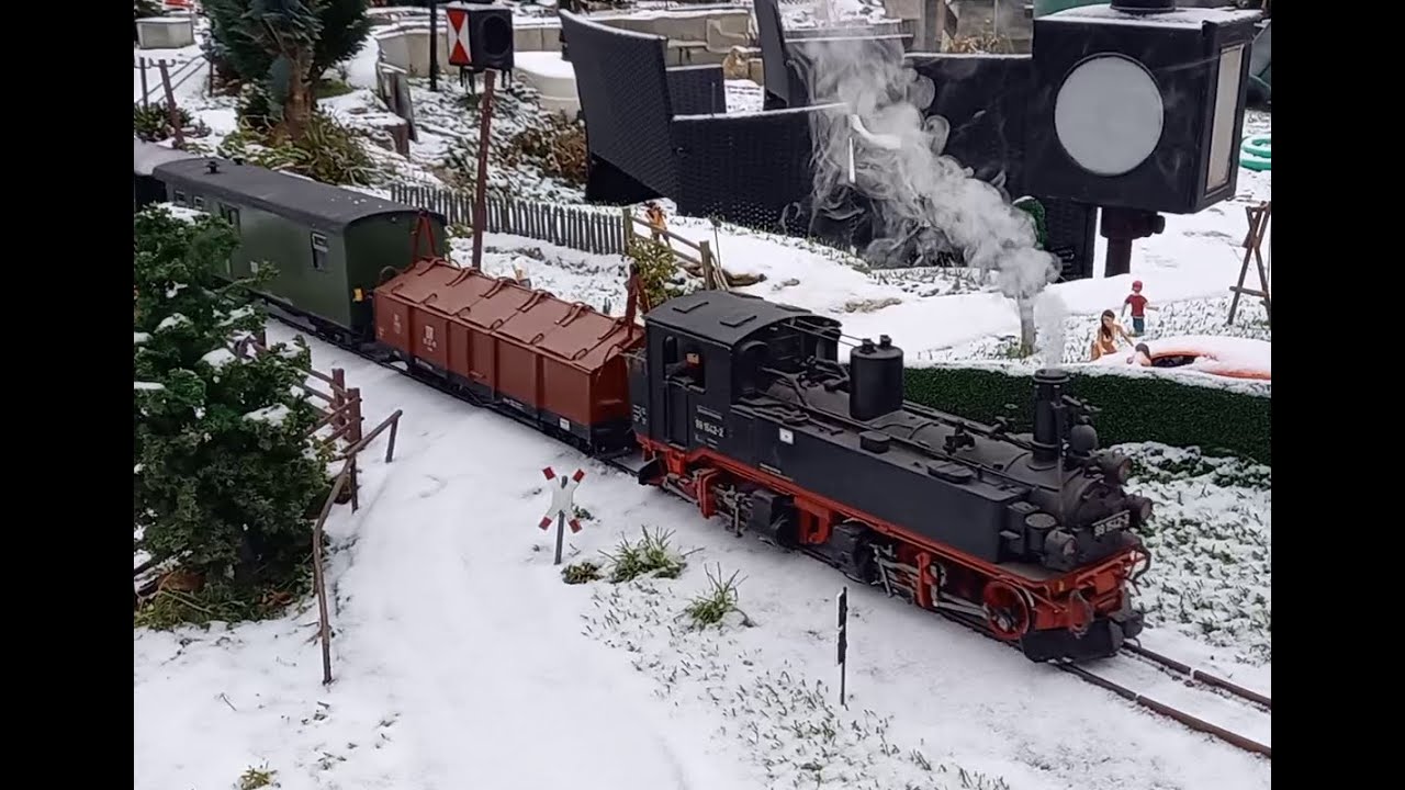 Sächsische Schmalspurbahn -Winterdampf- LGB / Gartenbahn / Spur G