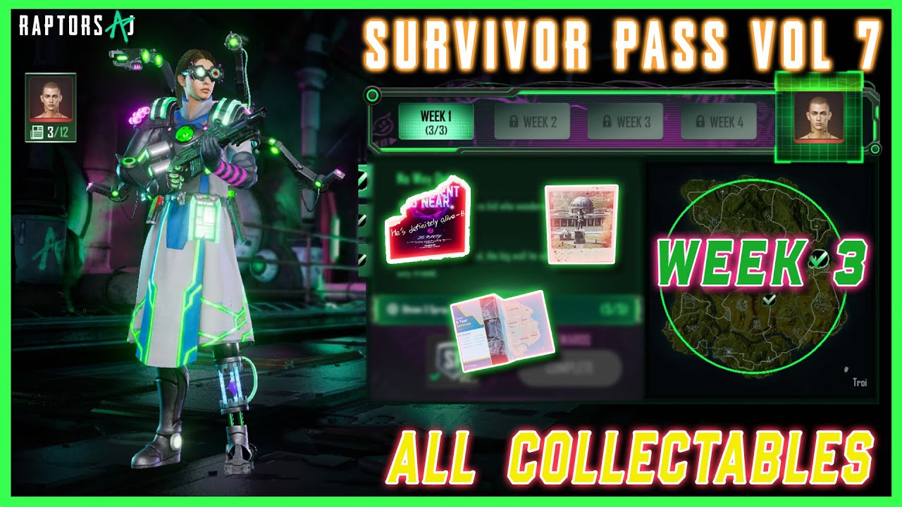 PUBG NEW STATE VOL 7 WEEK 3 STORY MISSIONS | 4K