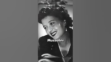 De vrouw die stierf voor Mussolini 😢💔