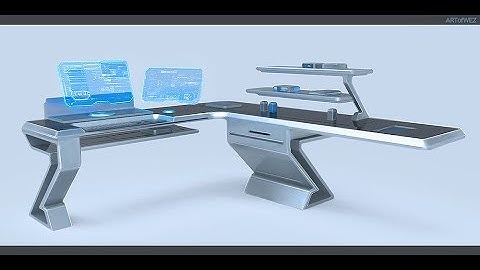 Modeling a Sci-Fi Desk in Blender | Live Stream
