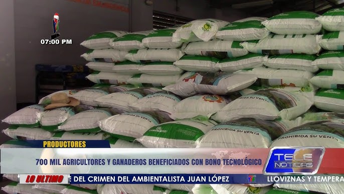 700 mil agricultores y ganaderos beneficiados con bono tecnológico en el país.