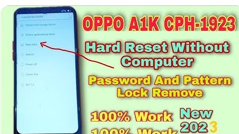 Oppo A1k CPH1923  Frp Bypass/Unlock Android 9 Without Pc | OPPO CPH1923 Google Account Remove
