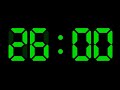 26 MINUTES countdown digital timer with alarm sound