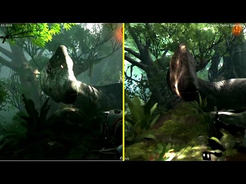 Robinson The Journey PSVR E3 2015 vs 2016 Polygon's Demo Early Graphics Comparison