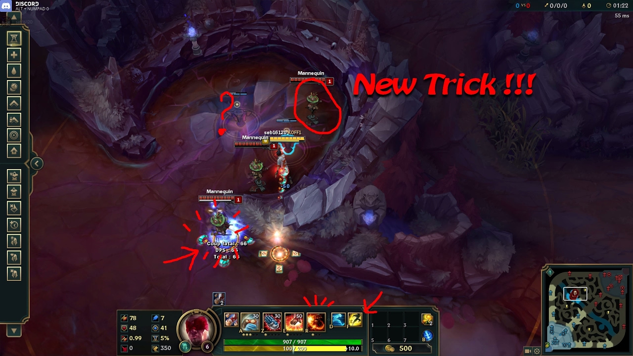 Lee Sin trainning "Time Bomb" Technick League of Legends