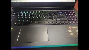 MSI GE 76 Raider RGB Keyboard Lighting SteelSeries Not Working