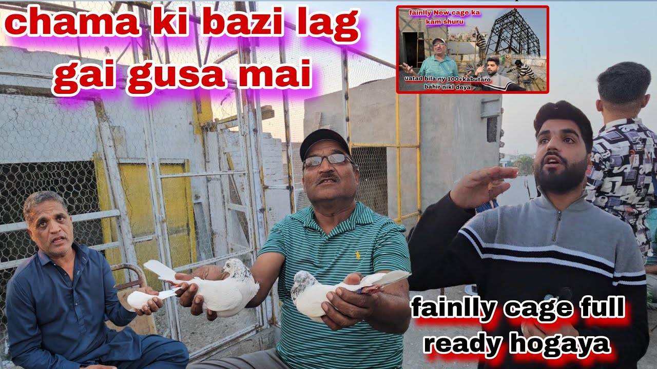 Chama ki bazi lag gai😯cage fainlly tayar hogaya ab shoq huga