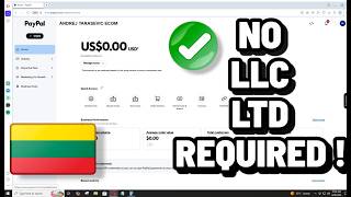How to Create a PayPal Account in Lithuania 2026 | Open &amp; Verify PayPal in Lithuania (Full Tutorial)