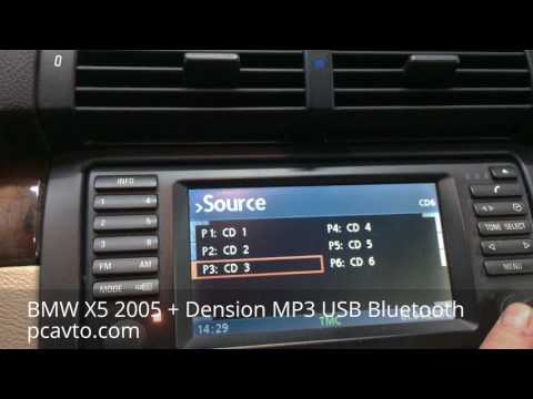 BMW X5 2005 установка Dension MP3 USB Bluetooth