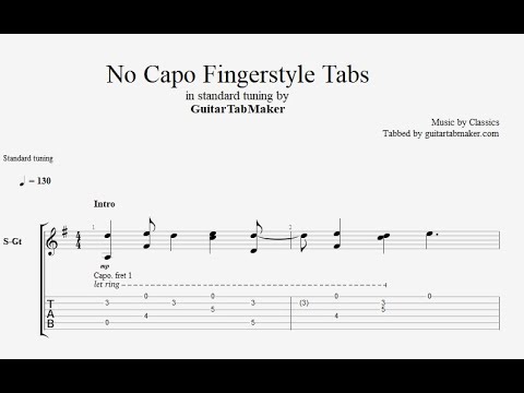 Top 10 No Capo Fingerstyle Guitar Tabs In Standard Tuning Pdf Guitar Pro Youtube