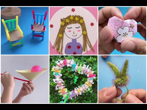 12 Simple DIY Craft Activities for Kids to Do at Home | Easy Fun Arts and Crafts using Anything