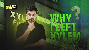 Why Franklin sir left Xylem?! | Franklin