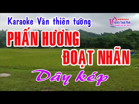 Video Karaoke văn thiên tường PHẤN HƯƠNG ĐOẠT NHÃN - DÂY KÉP - youtube
