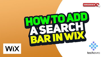 How to Add a Search Bar in Wix 2025