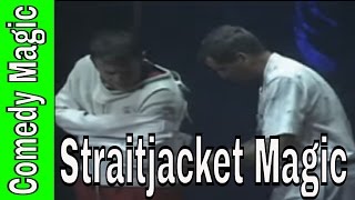 Houdini Comedy Straitjacket Escape Magic on Cruise Ship