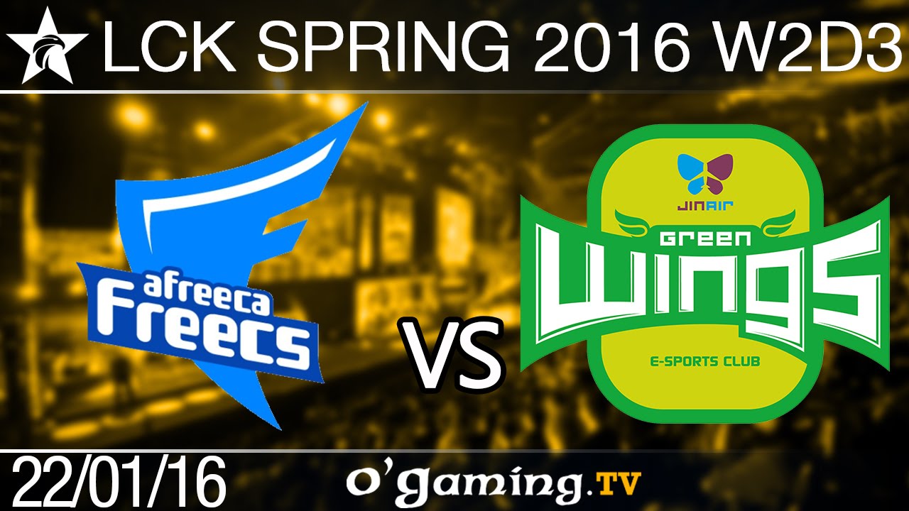 gaming logo Afreeca Freecs vs Jin Air Green Wings - LCK Spring 2016 - W2D3