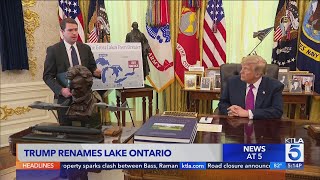 Trump signs order renaming Lake Ontario to 'Lake America'