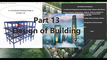 G+2  Building Part 13 Design And Detailing of Beam, Column in ETABS V18 Amharic  By Abel M