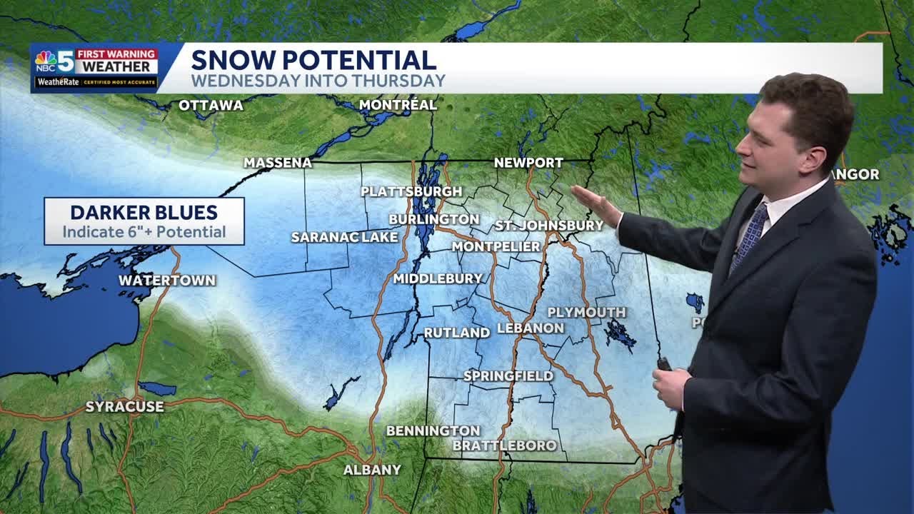Bit milder next couple days, with rain and snow showers possible (2-15 ...
