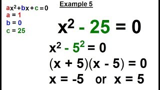 Algebra - Ch. 8: Solving Quad. Eqn. with Factoring (10 of 21) Example 5