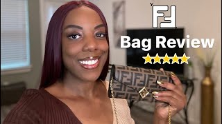 FENDI WALLET ON CHAIN REVIEW | WOC REVIEW | FENDI DIAMONDS CONTINENTAL WITH CHAIN screenshot 4