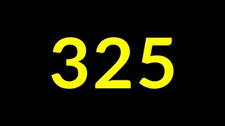 325 Seconds Countdown Timer With Sound Effect