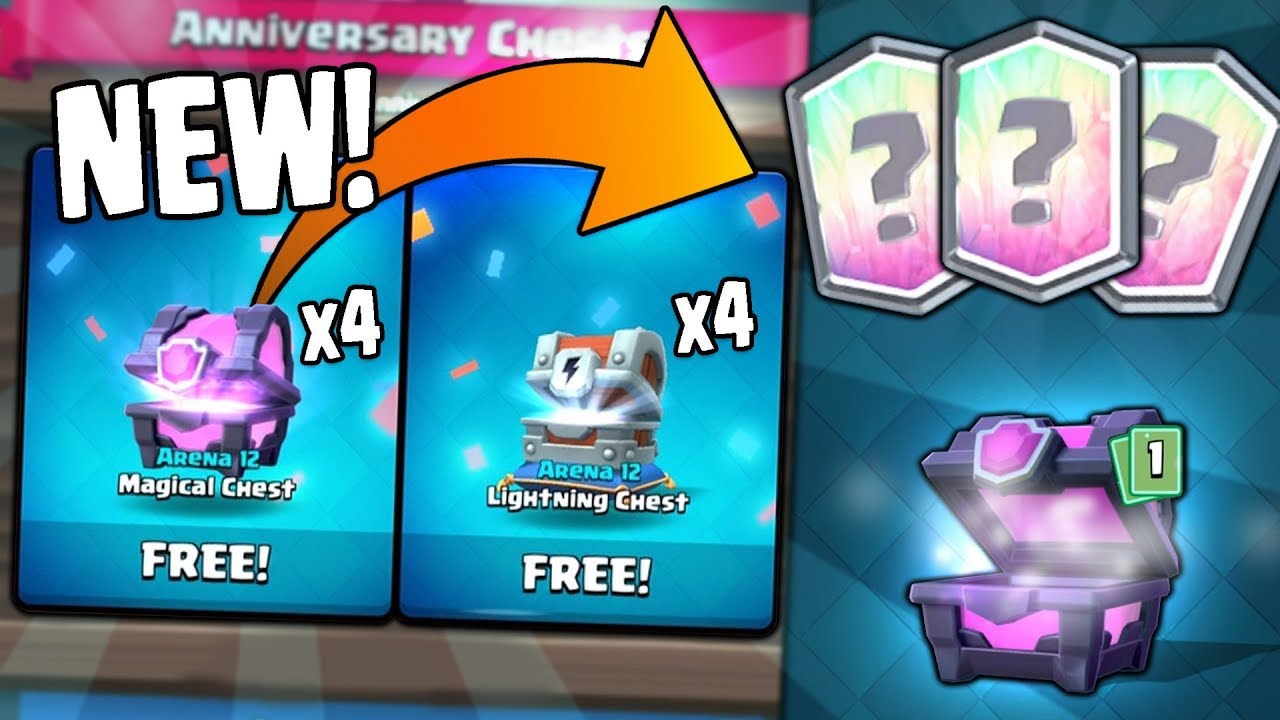 NEW x8 ANNIVERSARY FREE CHEST OPENING! TRIPLE LEGENDARIES! Clash