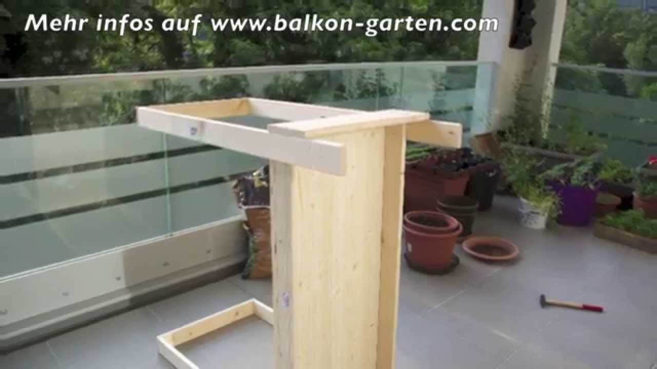 Hochbeet selber bauen - Meine Balkon Garten Tipps - YouTube