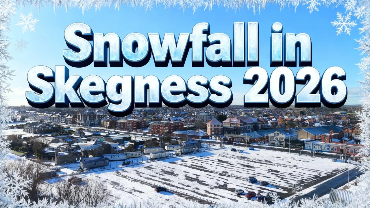 Snowfall in Skegness 2026  