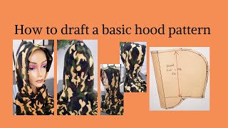 How to draft a basic hood pattern/pattern making/sewing.