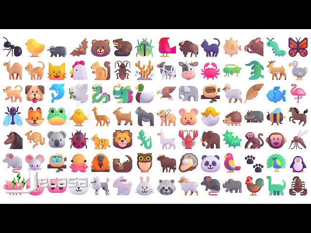 3D Emoji Meanings Part 55 - All Animal Emojis | Mammals, Birds  