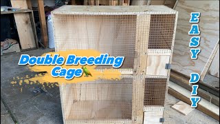 How to make double breeding cage for birds (easy diy)